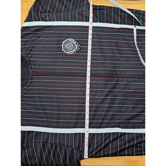 VTG Enyce Track Jacket Black w/ Red & White Pinstripes Men's Size 2XL - Picture 6 of 9
